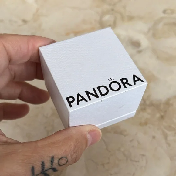 PANDORA 14K Gold & 925 Sterling Silver Rope Ring 190383 Retired Stamped 925 Ale - Picture 11 of 11